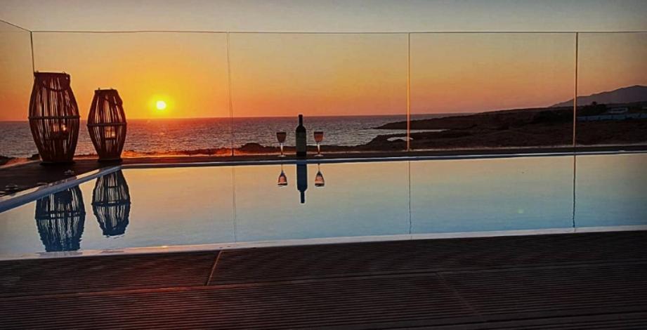 Tramonto Luxury Villa No1- Breathtaking Sunset View Finíki Kültér fotó